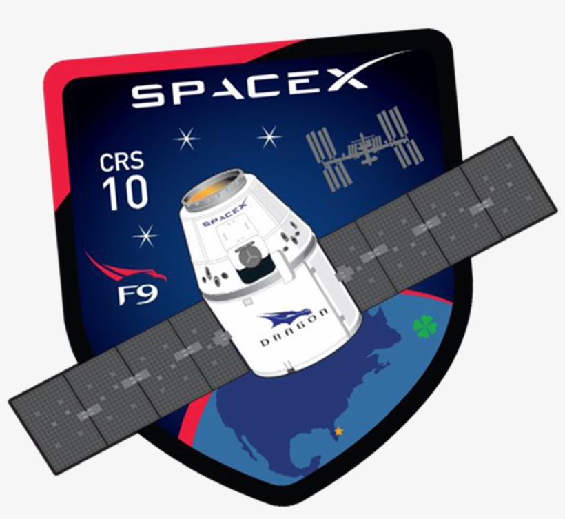 All Magic Crs 10 Moments Of The Spacex Webcast Crs - Spacex Crs 10 Patch, transparent png
