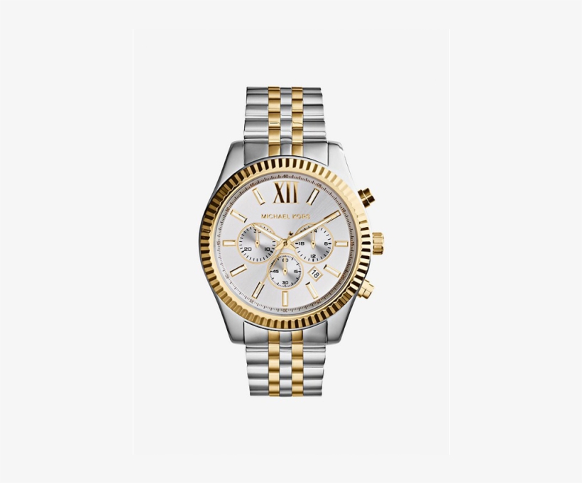Michael Kors Two Tone Women's Watch, transparent png