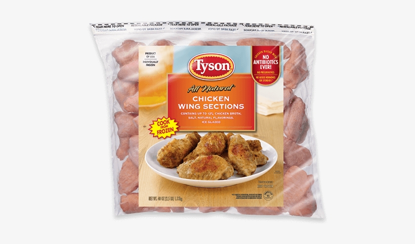 If Chicken Wing Sections - Tyson Frozen Chicken Wings, transparent png