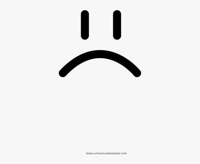 Frown Coloring Page, transparent png
