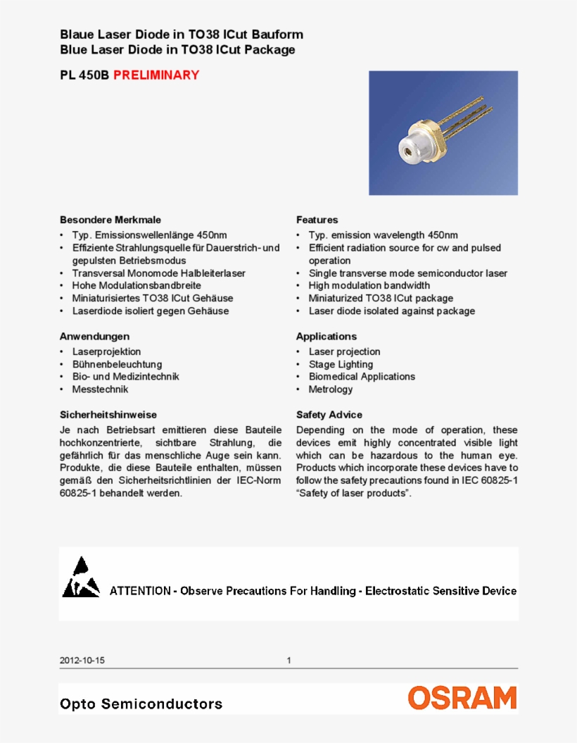 Laser Diode - Application Of Laser Diode, transparent png