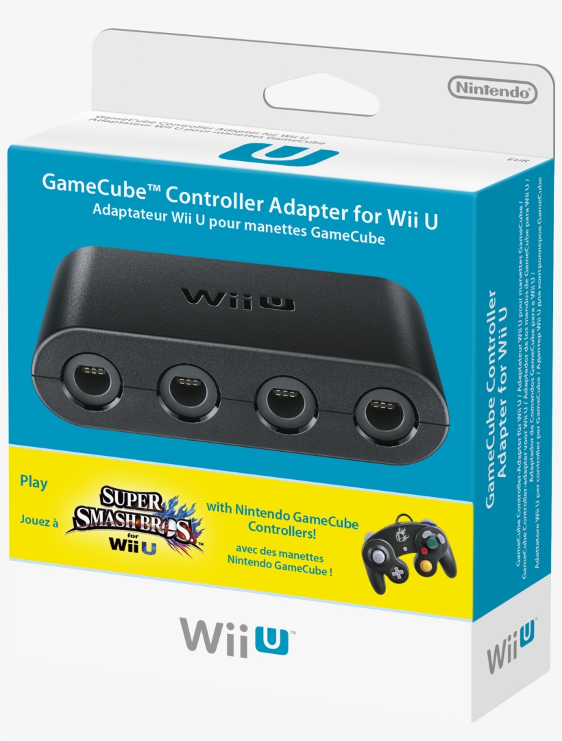 Wii U Gamecube Controller Adapter, transparent png