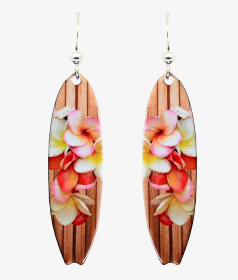 Teak Plumeria - Earrings, transparent png