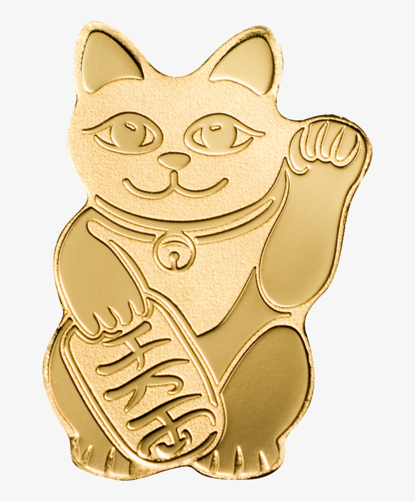 Maneki Neko - Golden Maneki Neko, transparent png