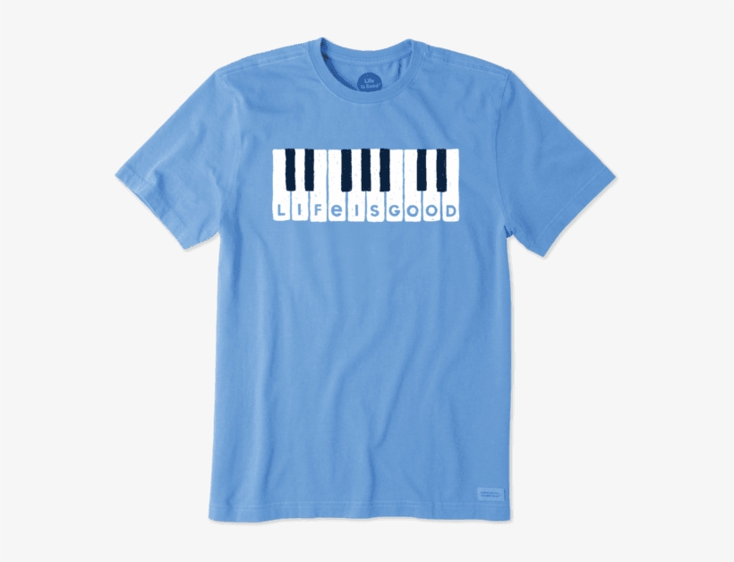 Men's Piano Keys Crusher Tee - Bolt Up Chargers Shirt, transparent png