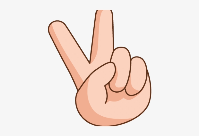 Peace Sign Clipart Peace Emoji Source - V Sign, transparent png