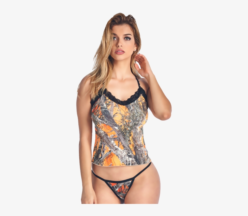 Sexy In Lingerie - Pink Camouflage Fabric, transparent png