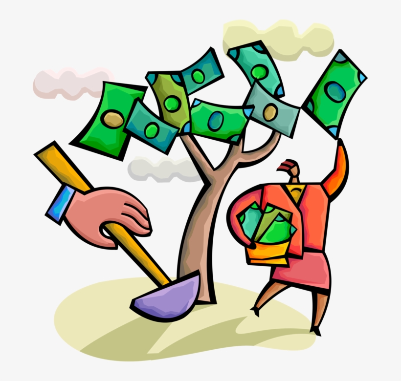 Vector Illustration Of Businesswoman's Tenacity Pays, transparent png