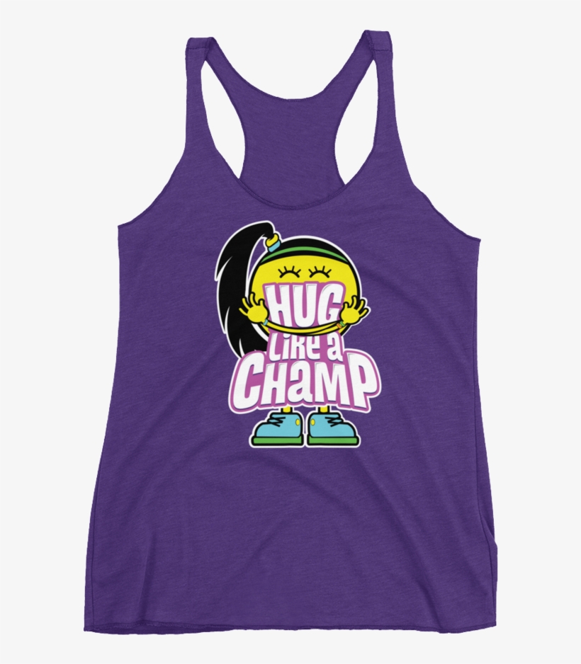 Bayley "hug Like A Champ" Women's Racerback Tank - Shirt, transparent png