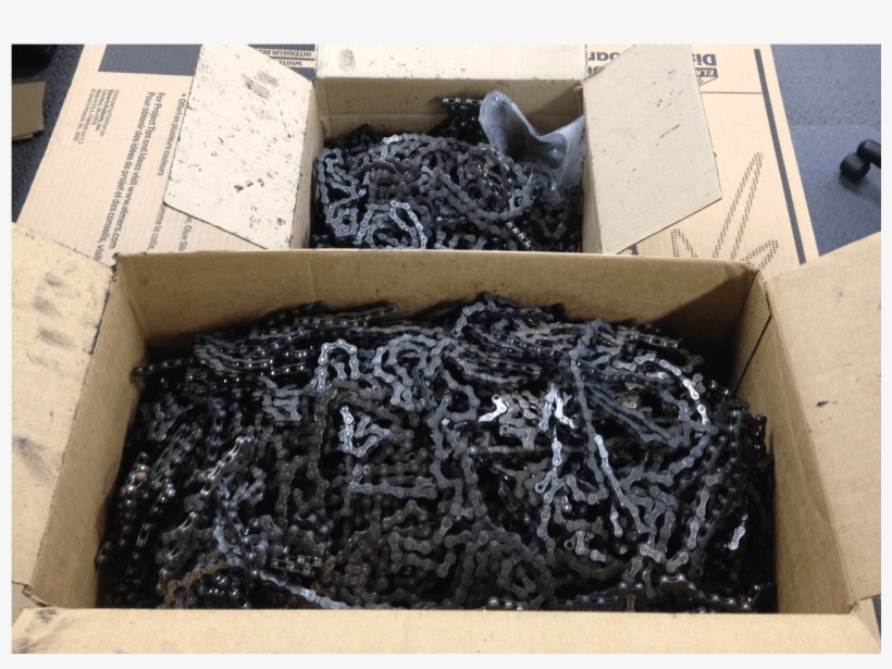 Pool Of Worn Chains As Received From The Bike Shops - Wall, transparent png