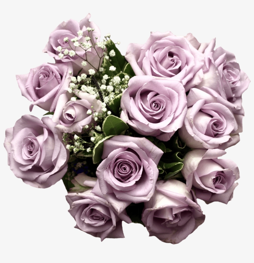 Purple Roses Png - Bouquet Of Purple Flowers Png, transparent png