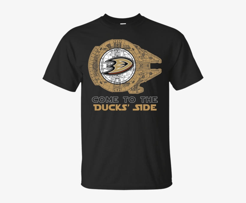 Come To The Anaheim Ducks' Side Star Wars T Shirt= - T-shirt, transparent png