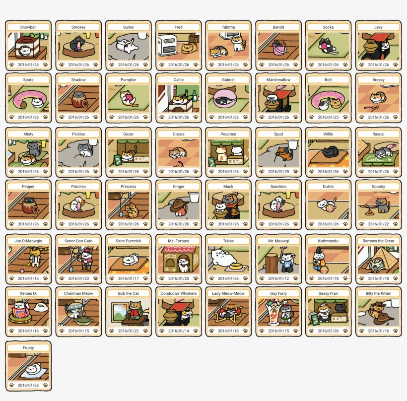 Nekoatsume - Full Catbook Neko Atsume 2017, transparent png