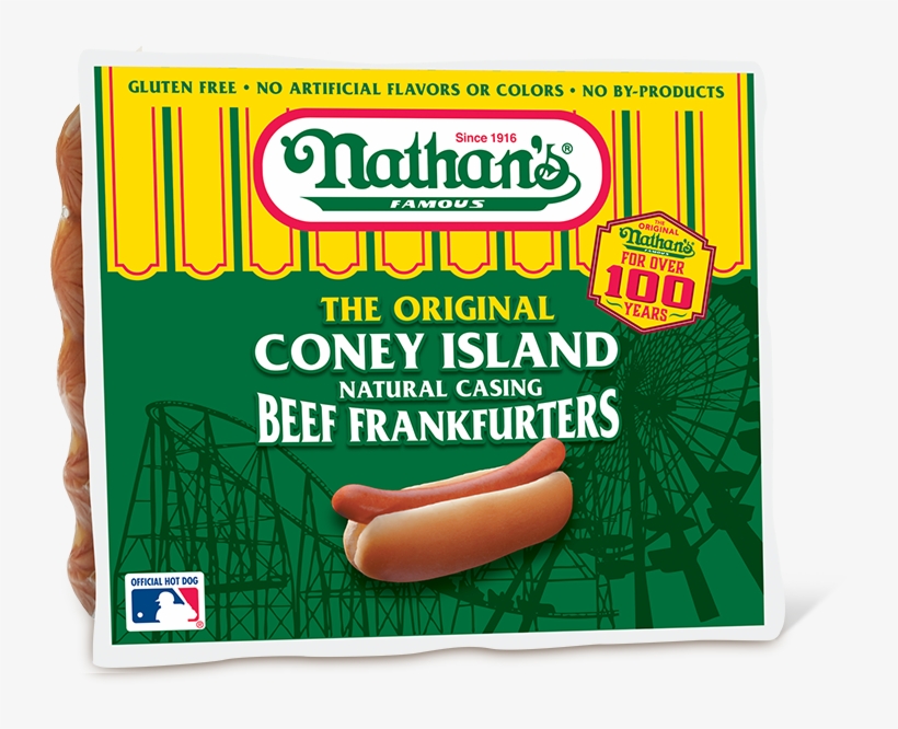 Clipart Transparent Download Natural Casing Beef Frankfurters - Nathan Hot Dogs Beef, transparent png