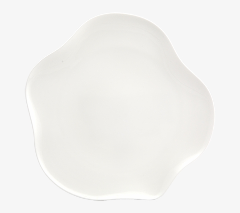 Blossom Plain White Plate 11" - Ceramic, transparent png