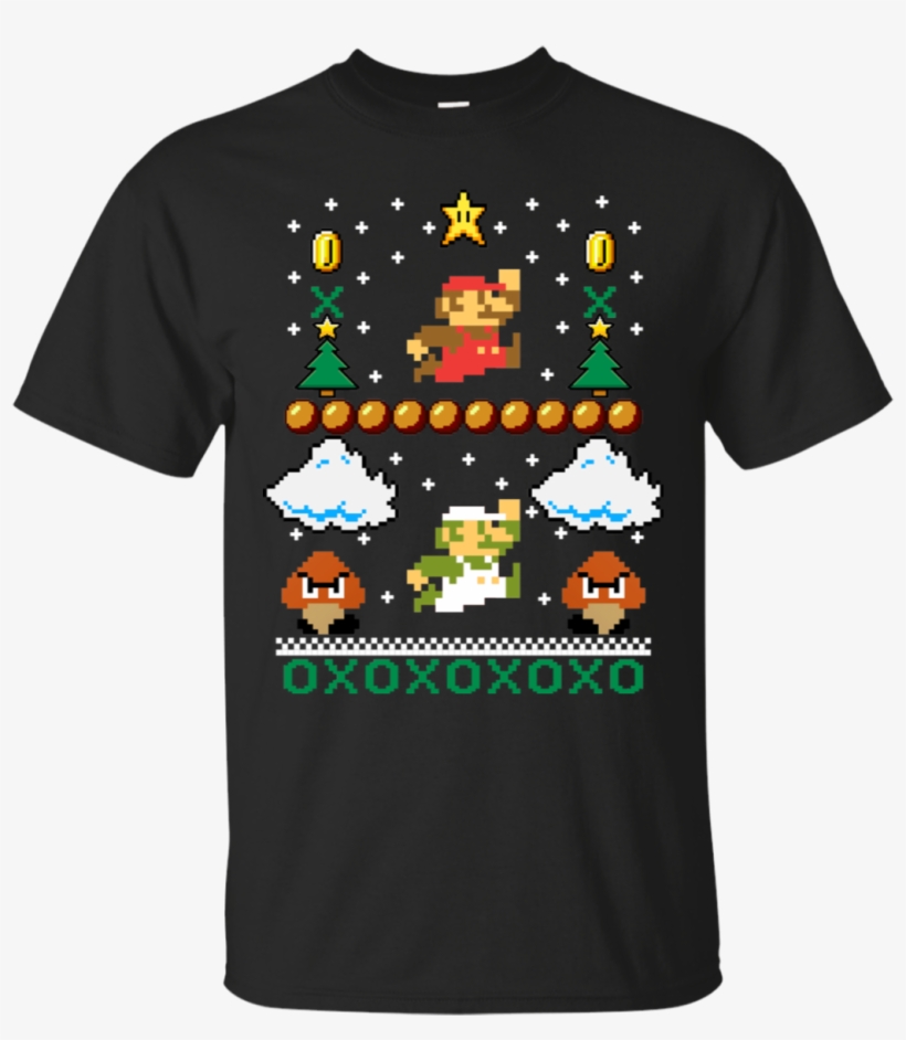Super Mario Mario Goomba Ugly Christmas T-shirt - Shirt, transparent png