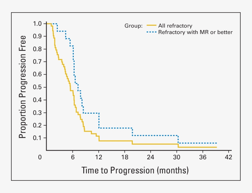Kaplan Meier Estimates Of Time To Progression In All - Diagram, transparent png