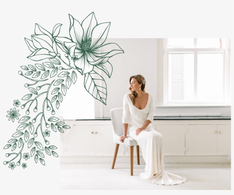 Chelsea Meissner Wearing Wedding Gown In Magnolia Bride, transparent png