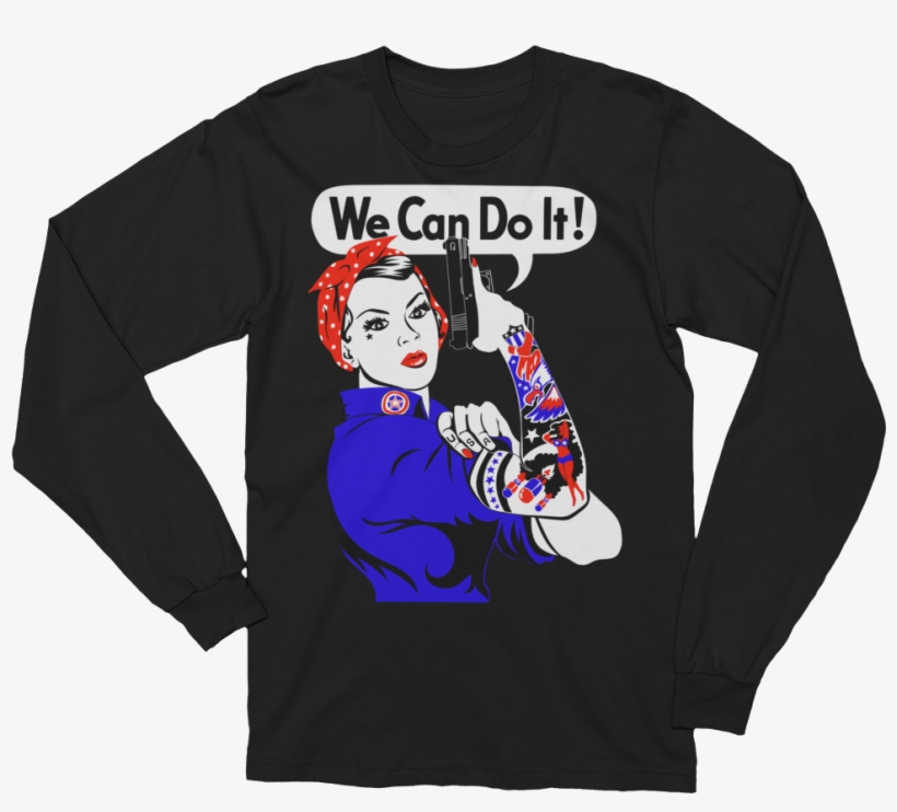 Rosie The Riveter Long Sleeve - 80 Years Old T Shirt, transparent png