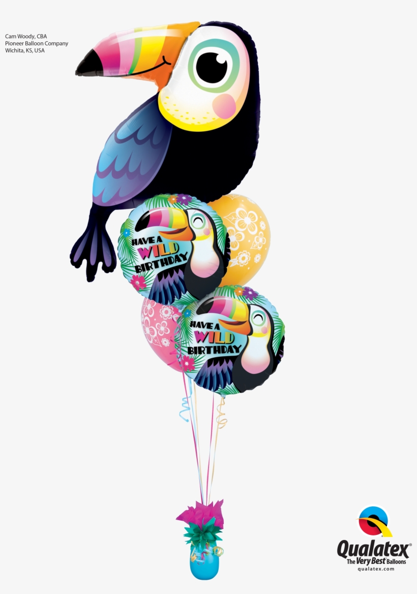 Get A Little Wild On Your Birthday With This Exotic - Toucan Balloon, transparent png