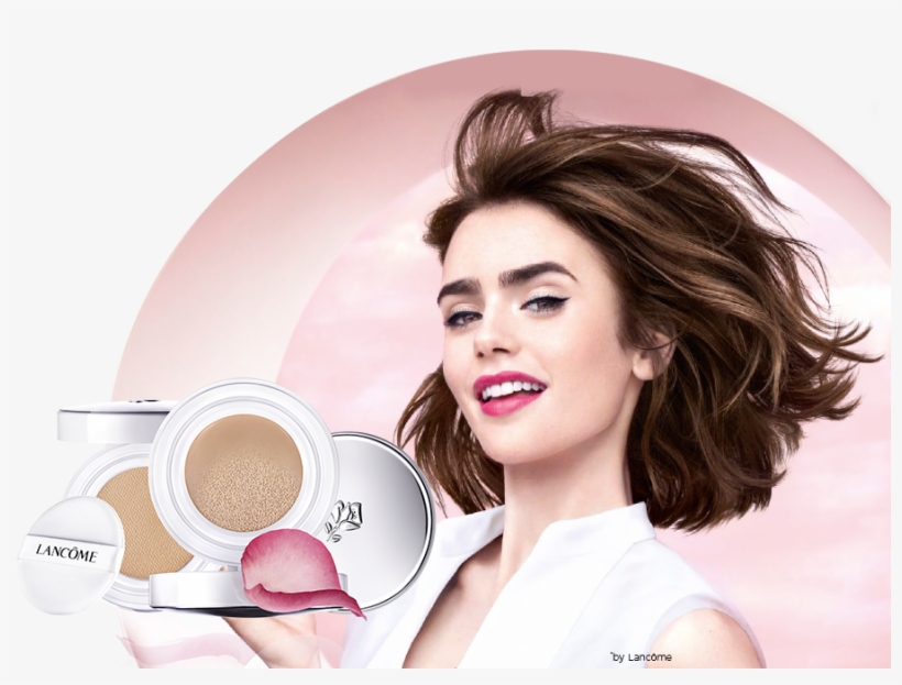 New Blanc Expert Cushion - Lancome Lily Collins Cushion, transparent png