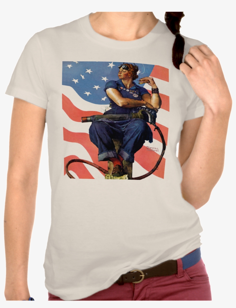A Salute To The End Of World War Ii - Rosie The Riveter Norman Rockwell Saturday Evening, transparent png