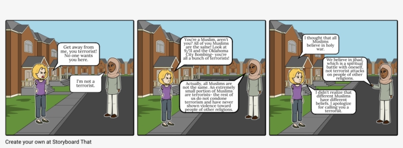 Islamic Stereotypes - Comics, transparent png