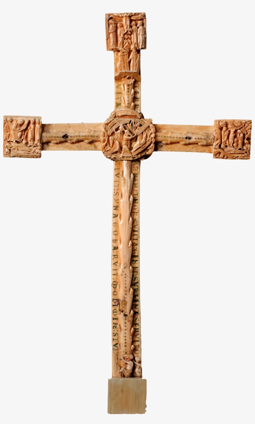 This Free Icons Png Design Of Carved Cross, transparent png