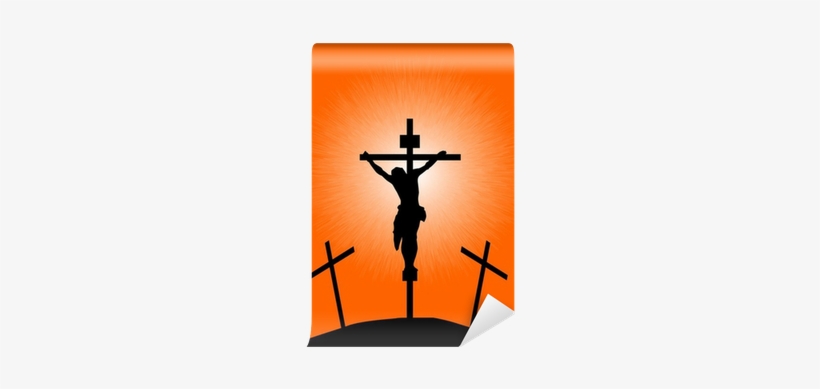 Crucifix Silhouette, transparent png