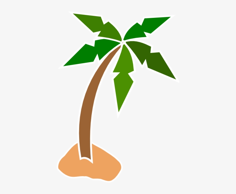 28 Collection Of Coconut Tree Clipart Transparent - Person On Desert Island, transparent png