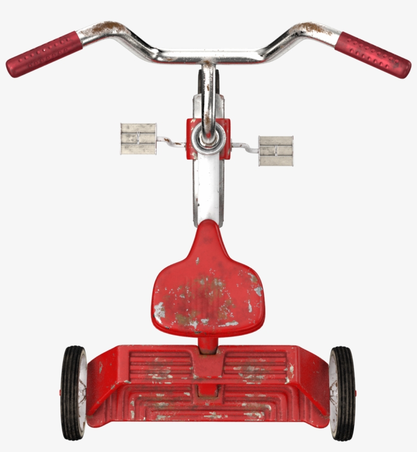 Dirty Vintage Tricycle Png Image - Child, transparent png