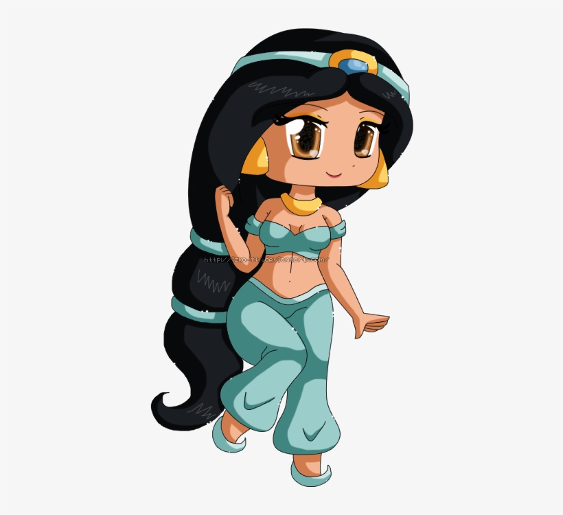Chibi Jasmine By Izka197 On Deviantart Princess Disney Chibi Png