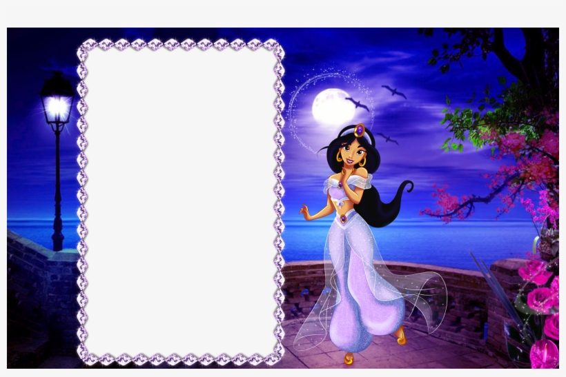 View Full Size - Princess Jasmine Photo Frame, transparent png