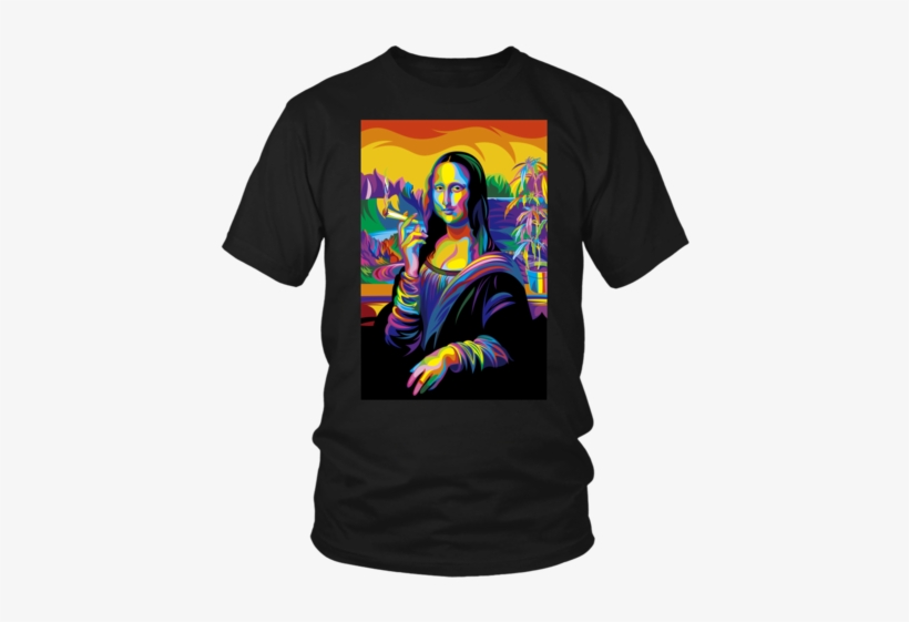 Mona Lisa Marijuana Shirt - Stoned Mona Lisa Tote Bag, transparent png