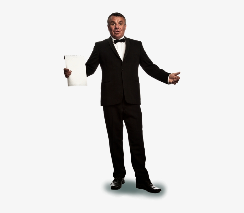 Black Tie - Standing, transparent png