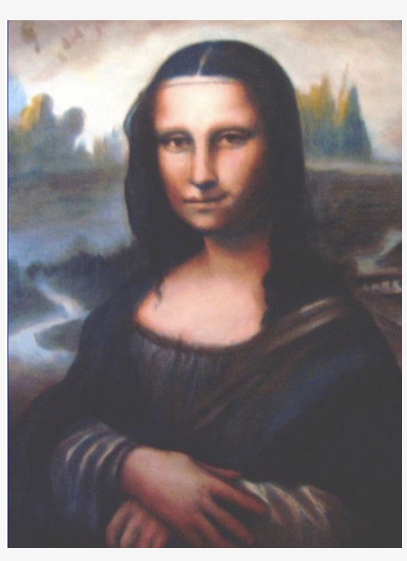 Author Comments - Mona Lisa Painting Replica, transparent png