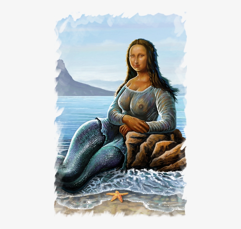 Click And Drag To Re-position The Image, If Desired - Digital Art Mona Lisa, transparent png