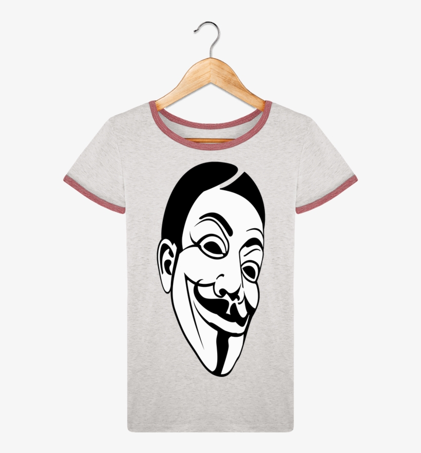 T-shirt Femme Stella Returns Guy Fawkes Mask Pour Femme - Cartoon, transparent png