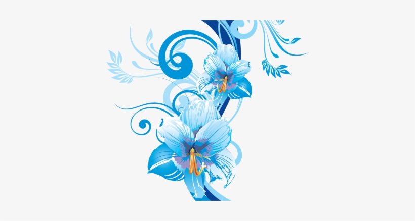 Blue Flower Vectors Various Desings Pictures Png Images - Flowers Blue Vector Png, transparent png