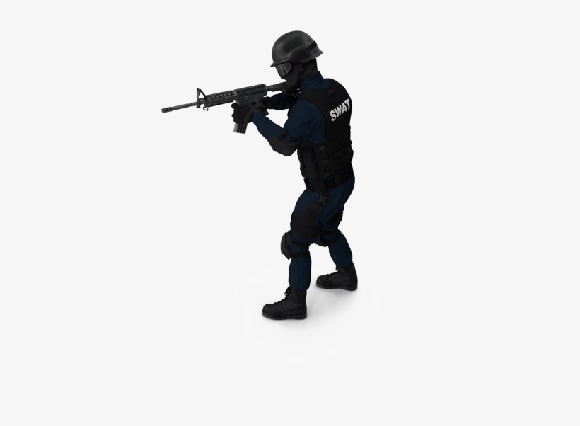 Swat Download Transparent Png Image - Police With Gun Png, transparent png