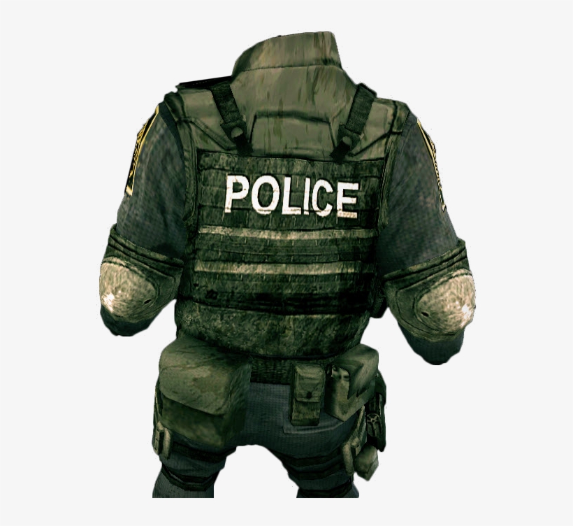 Dead Rising Swat Outfit 2 Back - Dead Rising, transparent png