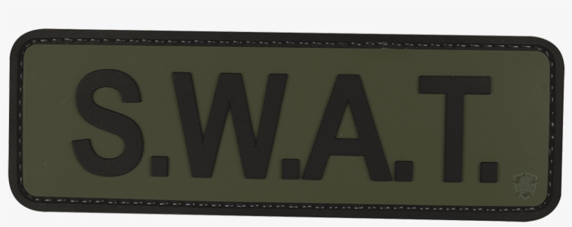 S - W - A - T - 6"x2" Morale Patch - Sign, transparent png