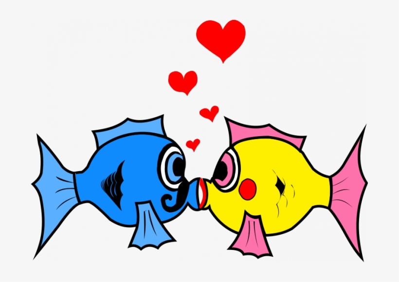 Two Kissing Fish Clipart Image Freeuse Library - Kissing Fish Clipart, transparent png