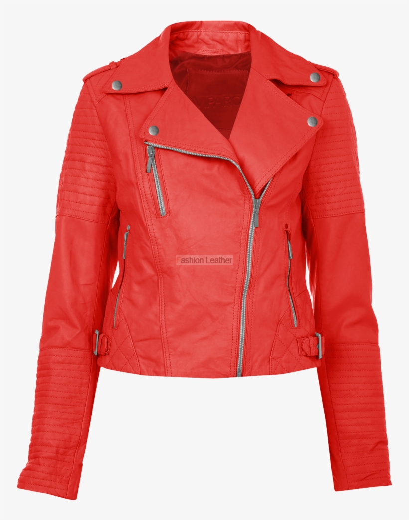 Women Leather Jacket Transparent Images - Transparent Red Leather Jacket, transparent png