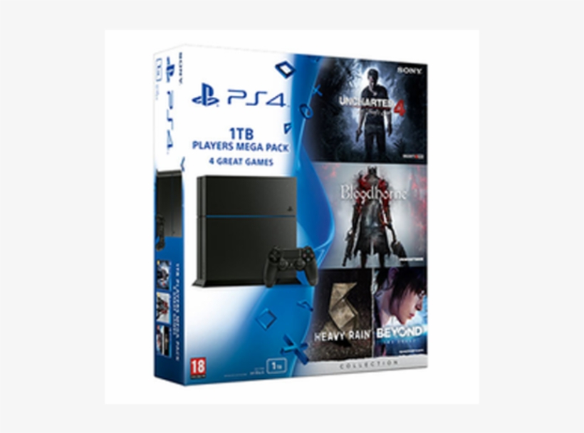 2 Ps4 1tb Bundle - Sony Playstation 4 - 1tb Players Megapack - 4 Games, transparent png