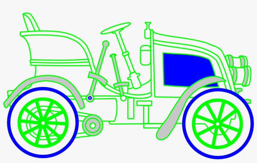 How To Set Use Green Old Fashioned Car Clipart, transparent png