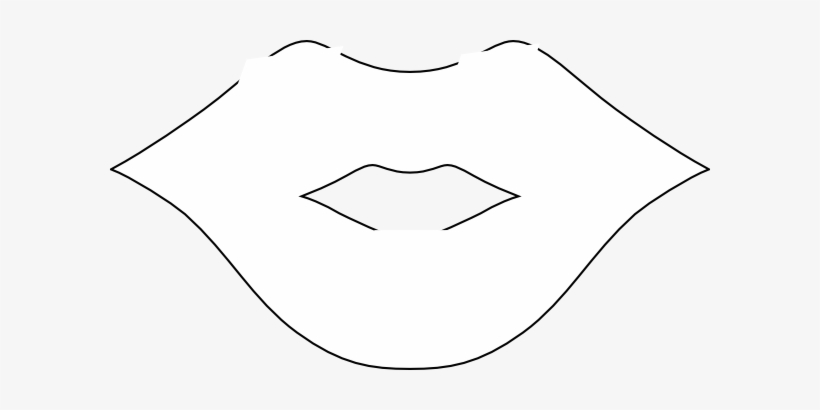 Showing Gallery For Lips Kiss Clipart Black And White - White Lips Clipart, transparent png