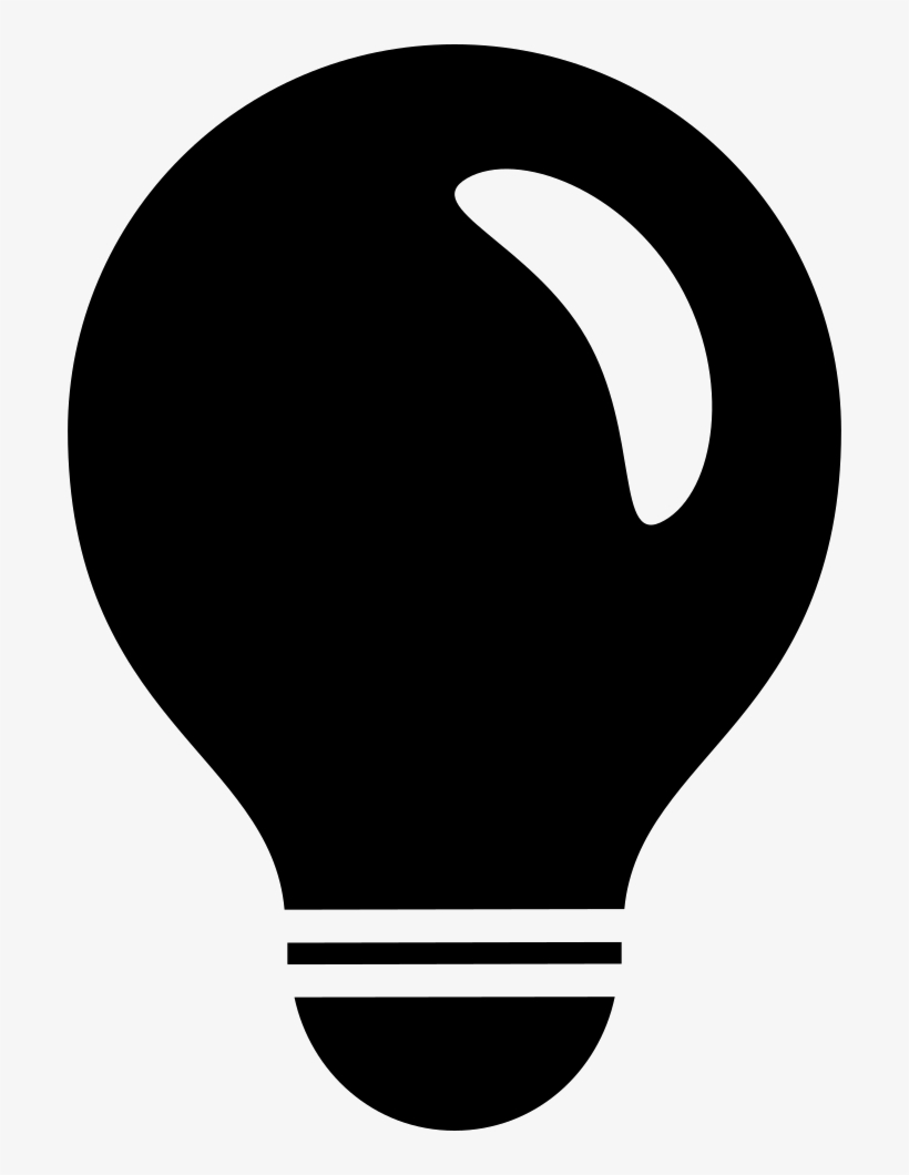 Light Bulb Black Symbol Comments - Ville De Saint Etienne, transparent png