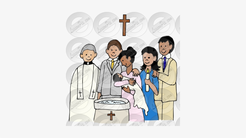 Baptism Picture For Classroom - Godparent, transparent png