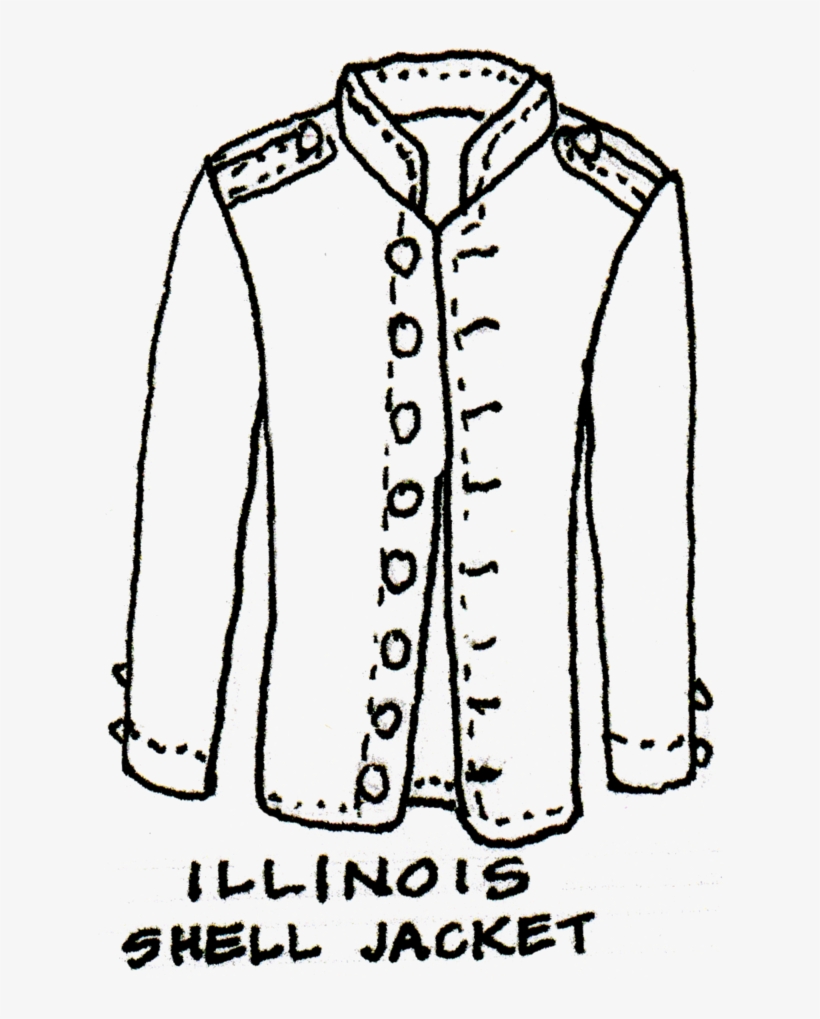 Illinois Shell Jacket, transparent png